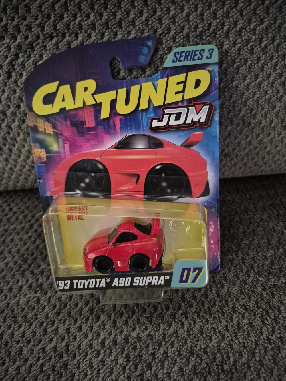 MGA Entertainment Car Tuned JDM Series 3 Toyota A90 Supra Red Diecast